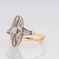 vintage 18 karaat geel gouden ring diamant