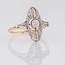 vintage 18 karaat geel gouden ring diamant