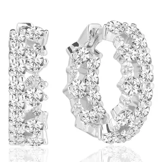 SIF JAKOBS JEWELLERY LIVIGNO CREOLO SJ-E2363-CZ