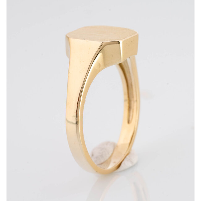 ROS  Jewel Design new 14k zegelring 6.6gram