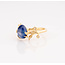 ROS  Jewel Design new 14k ring nat.saff/4xbrilj. 3.5gr Ocean