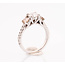 ROS  Jewel Design 14k witgouden ring Trilogy met Diamanten