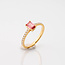ROS  Jewel Design 18k  ring PinkLove met Pink Diamond en 18 Briljanten
