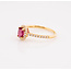 ROS  Jewel Design 18k ring Ruby Delight gezet met Robijn en Briljant