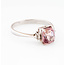 ROS  Jewel Design 18k ring  Pink Lady gezet met roze saffier en briljant