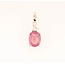 ROS  Jewel Design new 14k witgd hanger robijn/0.15ctBrilj Ruby Ruby