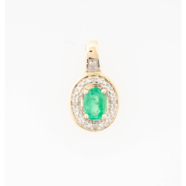 Occ 8k hgr 0.80ct smaragd en 0.20ctBrilj 2.2g