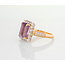 ROS  Jewel Design 18karaat gouden ring gezet met Amethist en Briljanten