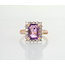 ROS  Jewel Design 18karaat gouden ring gezet met Amethist en Briljanten