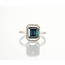 ROS  Jewel Design N. Ring  18 Krt. Tourmelijn/Briljant 30 stuks ca 0.30 caraat