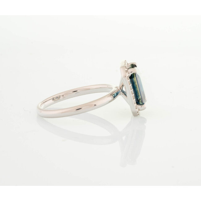 ROS  Jewel Design N. Ring  18 Krt. Tourmelijn/Briljant 30 stuks ca 0.30 caraat