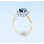 ROS  Jewel Design 18karaat ring gezet met saffier en briljanten