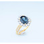 ROS  Jewel Design 18karaat ring gezet met saffier en briljanten