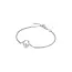 FJF FJF icon heart armband zilver gerhodineerd met Swarovski