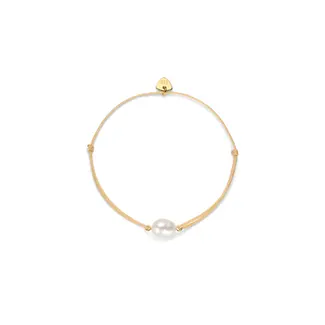 FJF Koord armband Icon pearl met zoetwaterparel FJF00605005SYG