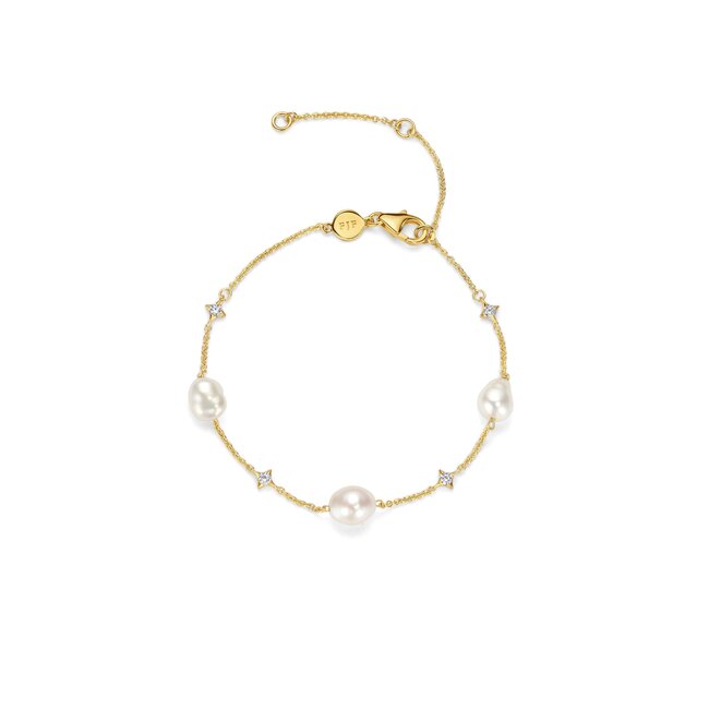FJF Armband Bella pearl met zirkonia en zoetwater parel