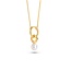 Collier Icon Circles verguld met zoetwater parels