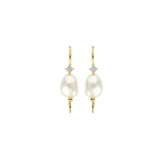 FJF Oorringen met hollandse haak Icon Pearl FJF0030028YWH