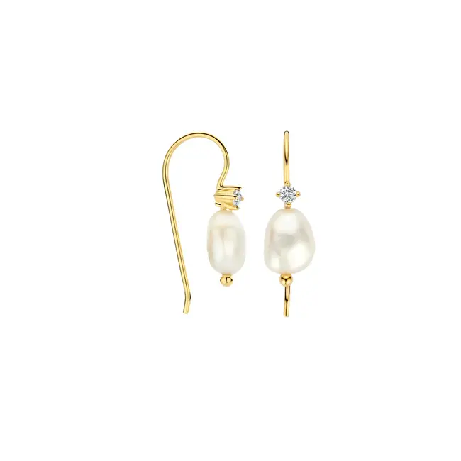 FJF Oorringen met hollandse haak Icon Pearl FJF0030028YWH