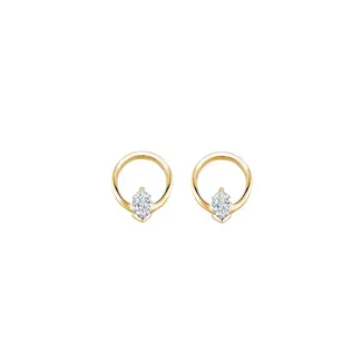 FJF Oorstekers Icon Crystal  met zirkonia FJF0030018YWH