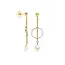 FJF Oorringen Classic Circle Pendulum  met Zirkonia FJF0030031BWH