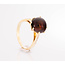 ROS  Jewel Design 14k ring gezet met een vuuropaal en briljanten