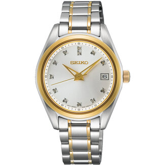 Seiko Seiko  SUR582P1 dameshorloge met Diamant