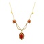 14k collier met Bloedkoraal