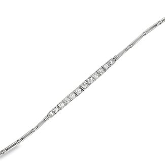 Occ  14k witgd armb. Art Deco brilj 1,15ct 9.9gr