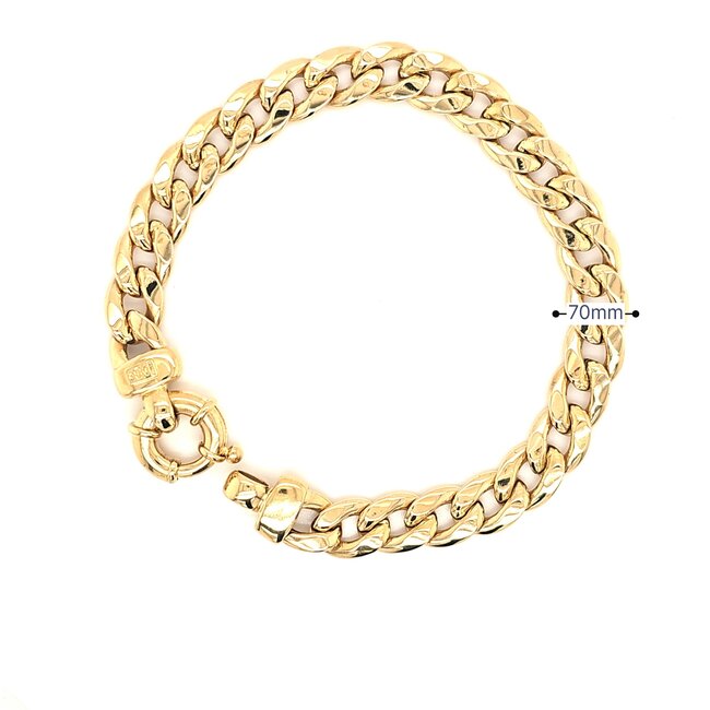 18k armband met gourmet schakel