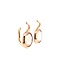 Occ 18k roségd oorhangers Rozekwarts  7.3gr