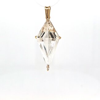 14k hanger met Kwarts