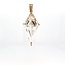 14k hanger met Kwarts