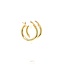 Occ  14k oorringen 2cmrond 2.1gram