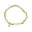 new 14k bicolor armband  met bedeltje 11gr