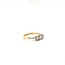 Occ 18k bicolor ring roosdiamant 2.4gr