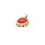 14k hanger gezet met Bloedkoraal