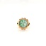 14k  gouden ring gezet met Jade
