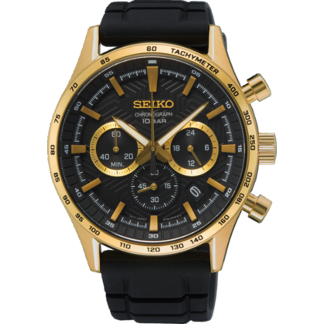 Seiko Chronograph SSB446P1 Rubberen Band