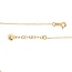 ROS  Jewel Design new 14k collier met hangr druppel zwarte zirk 2.2g 45cm
