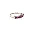 Occ 14k witgd ring met 7x Robijn 3gr mt 19,5