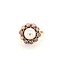 Occ 14k ring met Parels 4gr mt 17