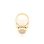 Occ 14k ring met Melk Opaal 6.1gr mt 16.5