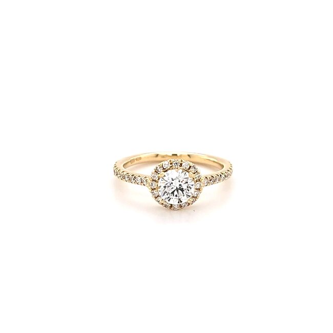 ROS  Jewel Design 14k gouden ring gezet met Briljanten