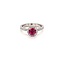 ROS  Jewel Design 18k witgouden ring Ruby love met robijn en briljanten