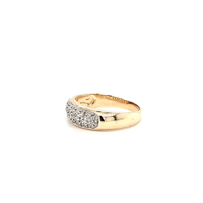 Occ 14k ring met Briljanten 0,24ct