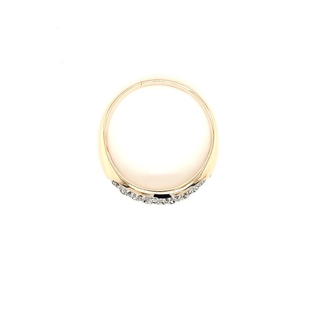 Occ 14k ring met Briljanten 0,24ct