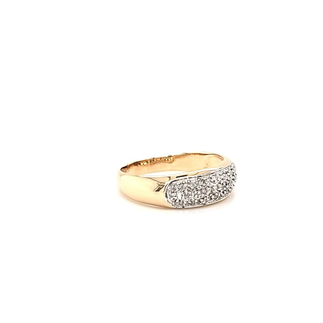 Occ 14k ring met Briljanten 0,24ct