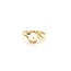 Occ 14k ring met cult parel 2.5gr brilj 0.03ct