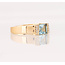 Occ 14k ring Aquamarijn 0.15ctBrilj 4.1gr mt 16.5